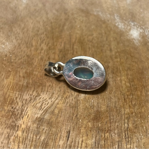 Natural Ethiopian Opal 925 Sterling Silver Pendant - Picture 10 of 15